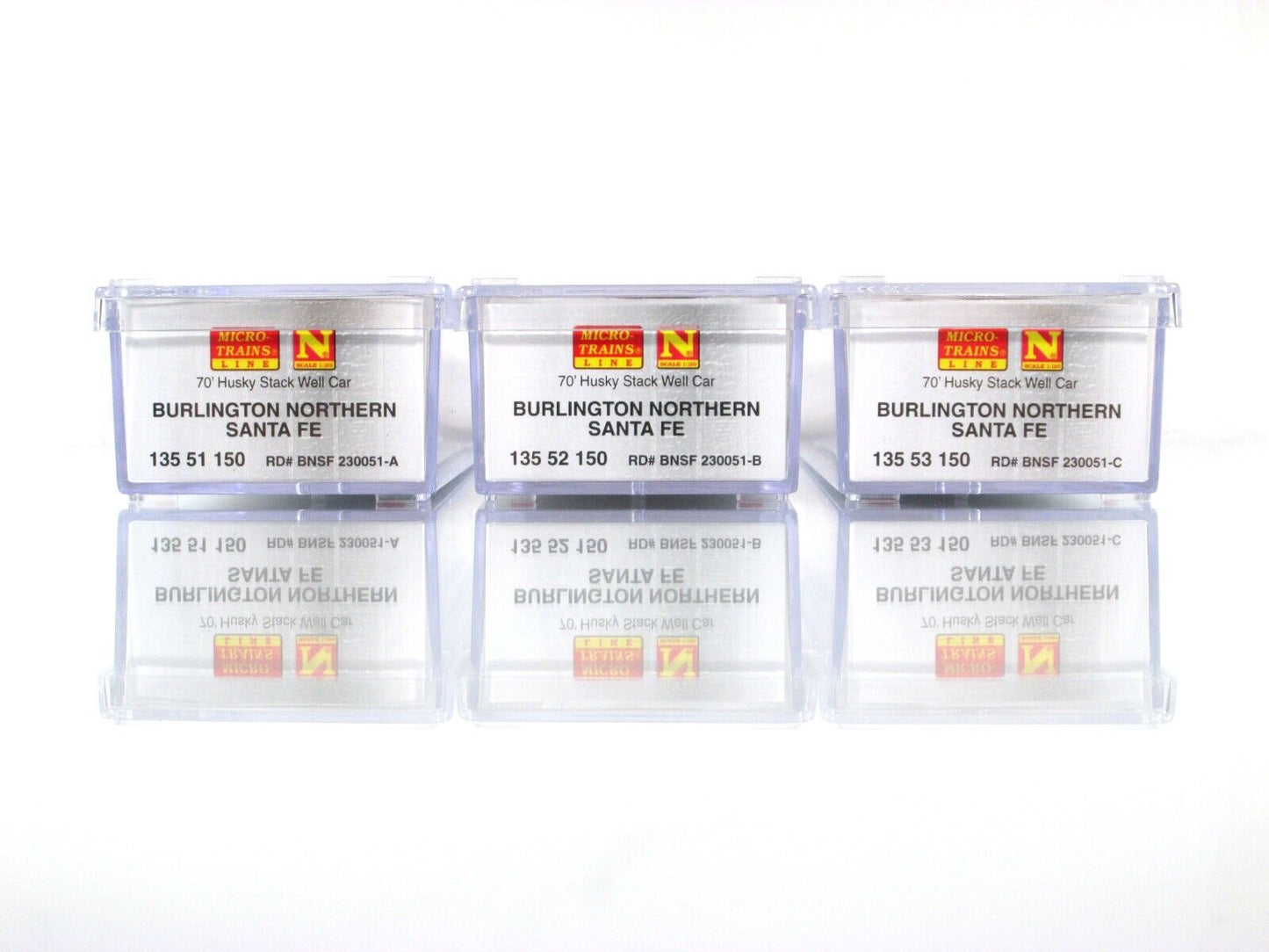 N Scale **BNSF** Weathered & Graffiti 70' Well Car 3-Set - Micro Trains 99305780