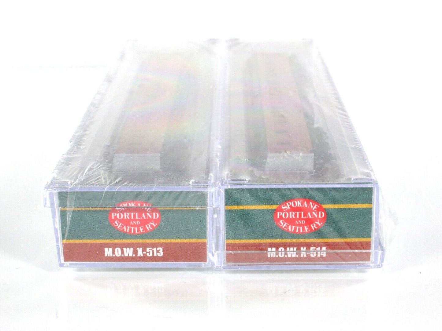 N Scale **SP&S** MOW Passenger Car Set - X-513, 514 -Micro Trains / Lowell Smith