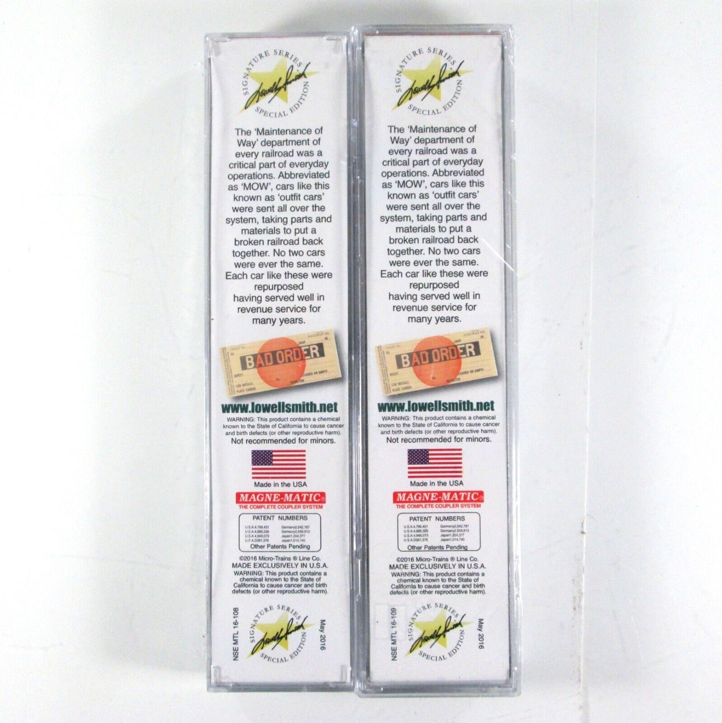 N Scale **SP&S** MOW Passenger Car Set - X-513, 514 -Micro Trains / Lowell Smith