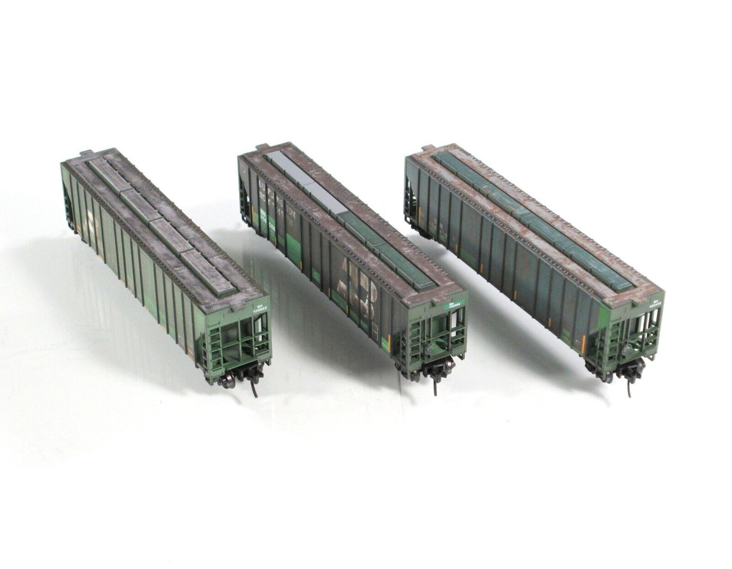 N Scale **BURLINGTON NORTHERN** Weathered Hopper 3-Set --- Micro Trains 99305680