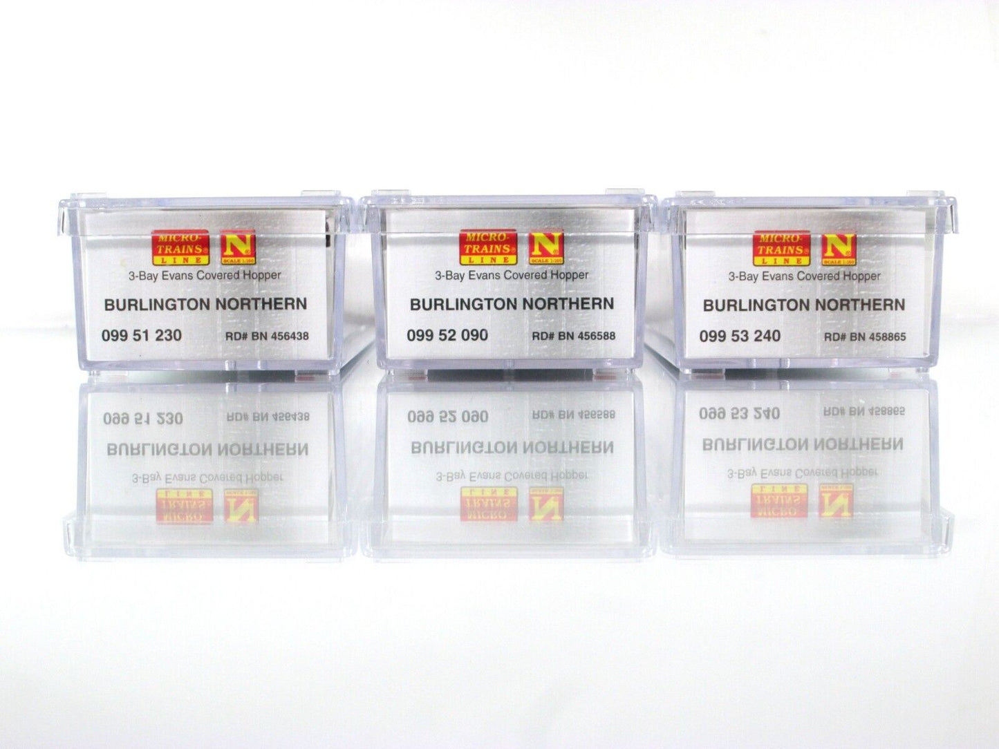N Scale **BURLINGTON NORTHERN** Weathered Hopper 3-Set --- Micro Trains 99305680