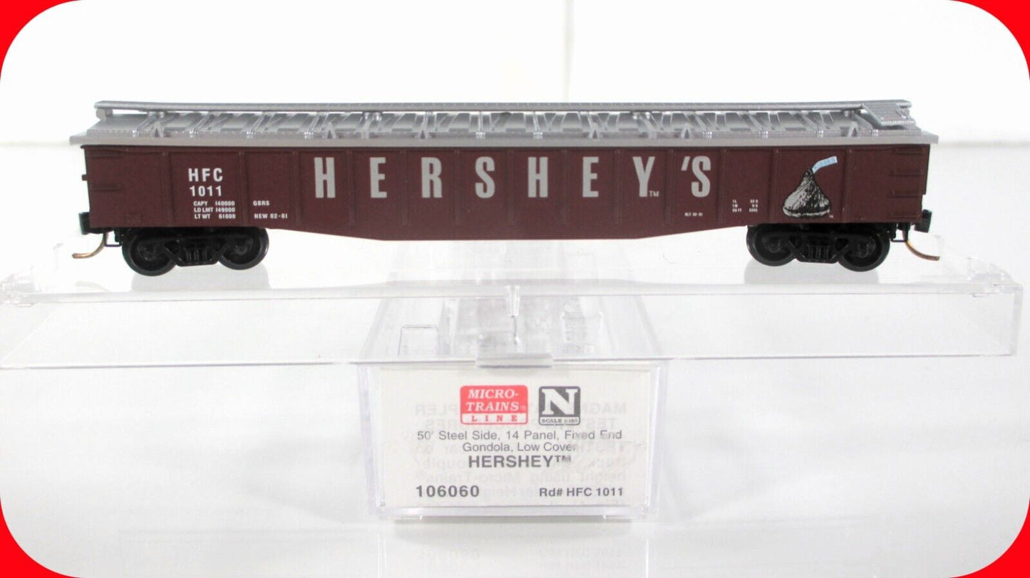 N Scale ***HERSHEY'S KISSES*** Covered Gondola -- HFC 1011 - Micro Trains 106060
