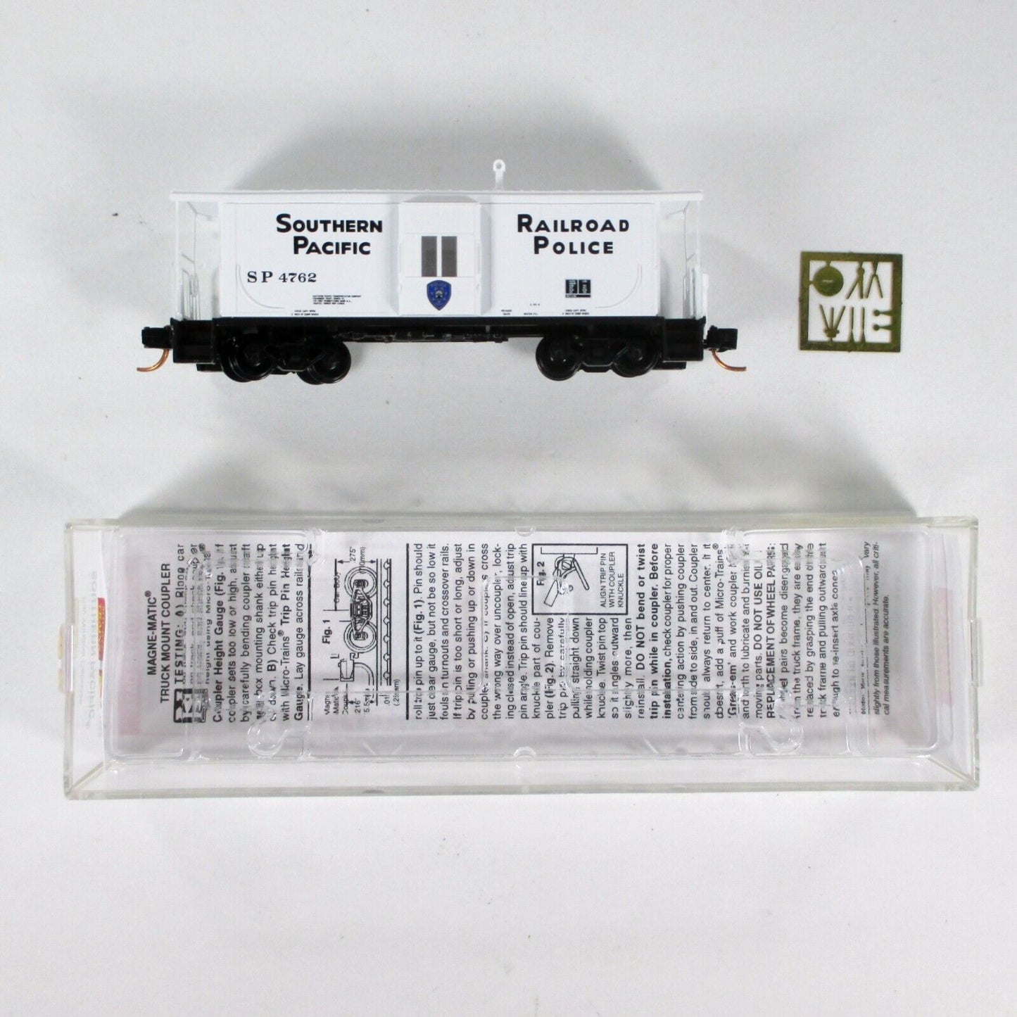 N Scale *SOUTHERN PACIFIC Railroad POLICE* Caboose #4762 - Micro Trains 13000070