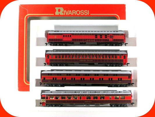 HO Scale ***CHICAGO ALTON*** 1920s Heavyweight Passenger Set B -- Rivarossi 6913