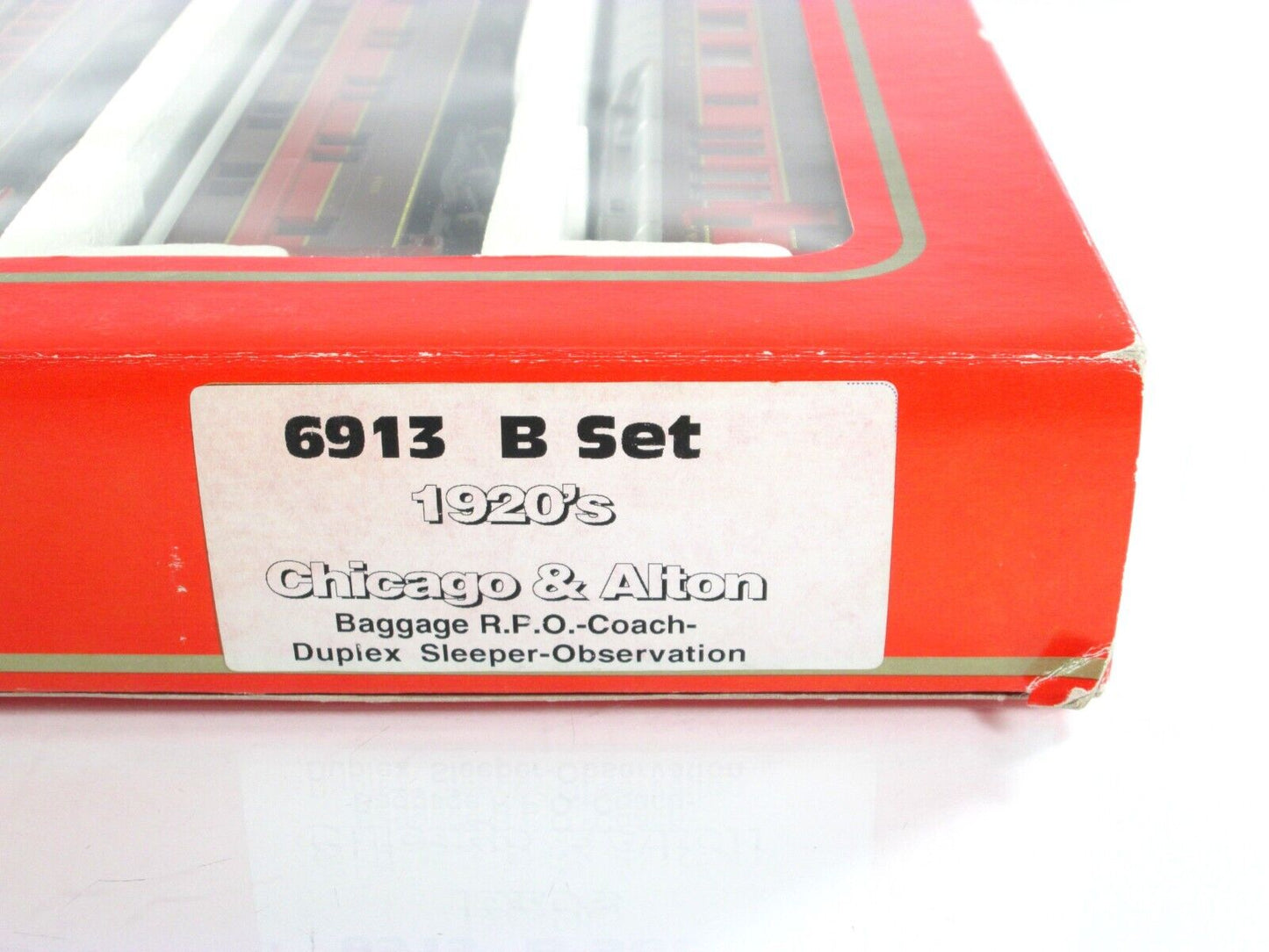 HO Scale ***CHICAGO ALTON*** 1920s Heavyweight Passenger Set B -- Rivarossi 6913