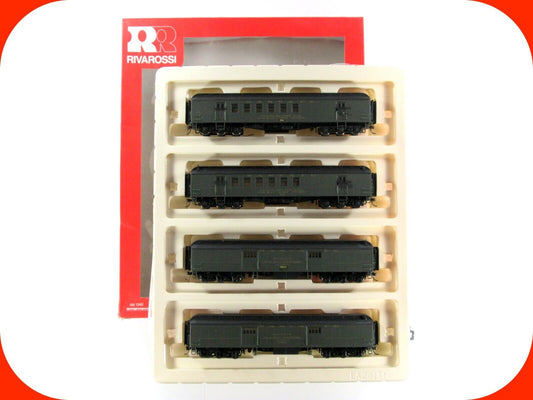 HO Scale **SANTA FE** 60' HvyWt Passenger Set - Rivarossi RT600229, Knuckle Cplr