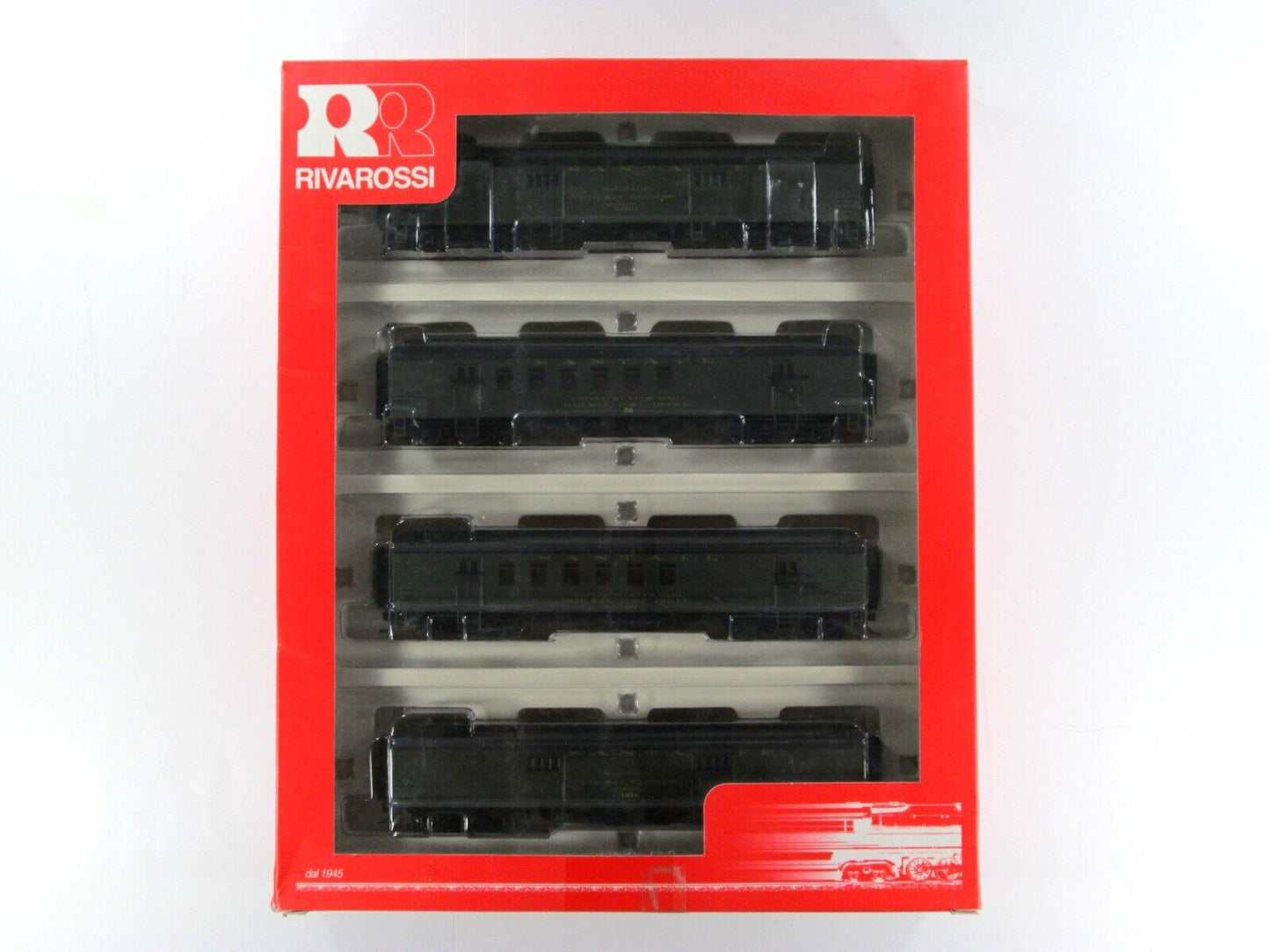 HO Scale **SANTA FE** 60' HvyWt Passenger Set - Rivarossi RT600229, Knuckle Cplr