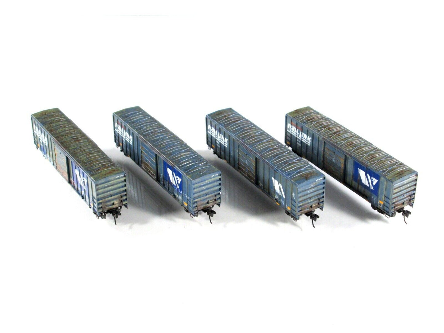 N Scale **MONTANA RAIL LINK** Weathered 50' Box Car Pack - Micro Trains 99305670