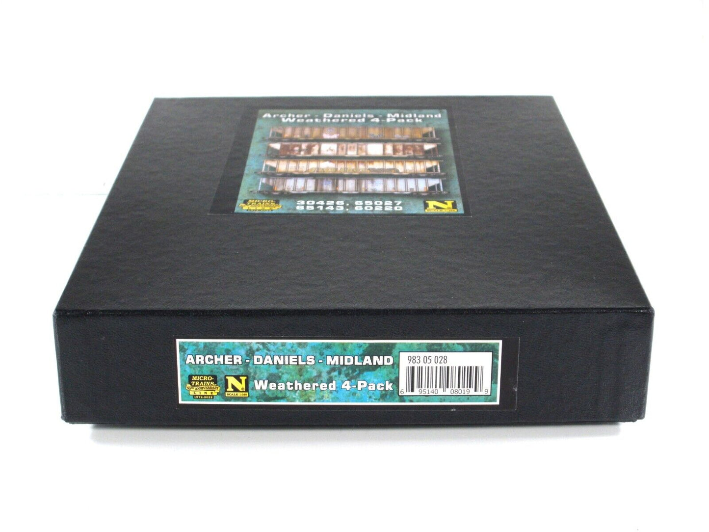 N Scale **ADM** Weathered & Graffiti Hopper 4-Pack Set --- Micro Trains 98305028