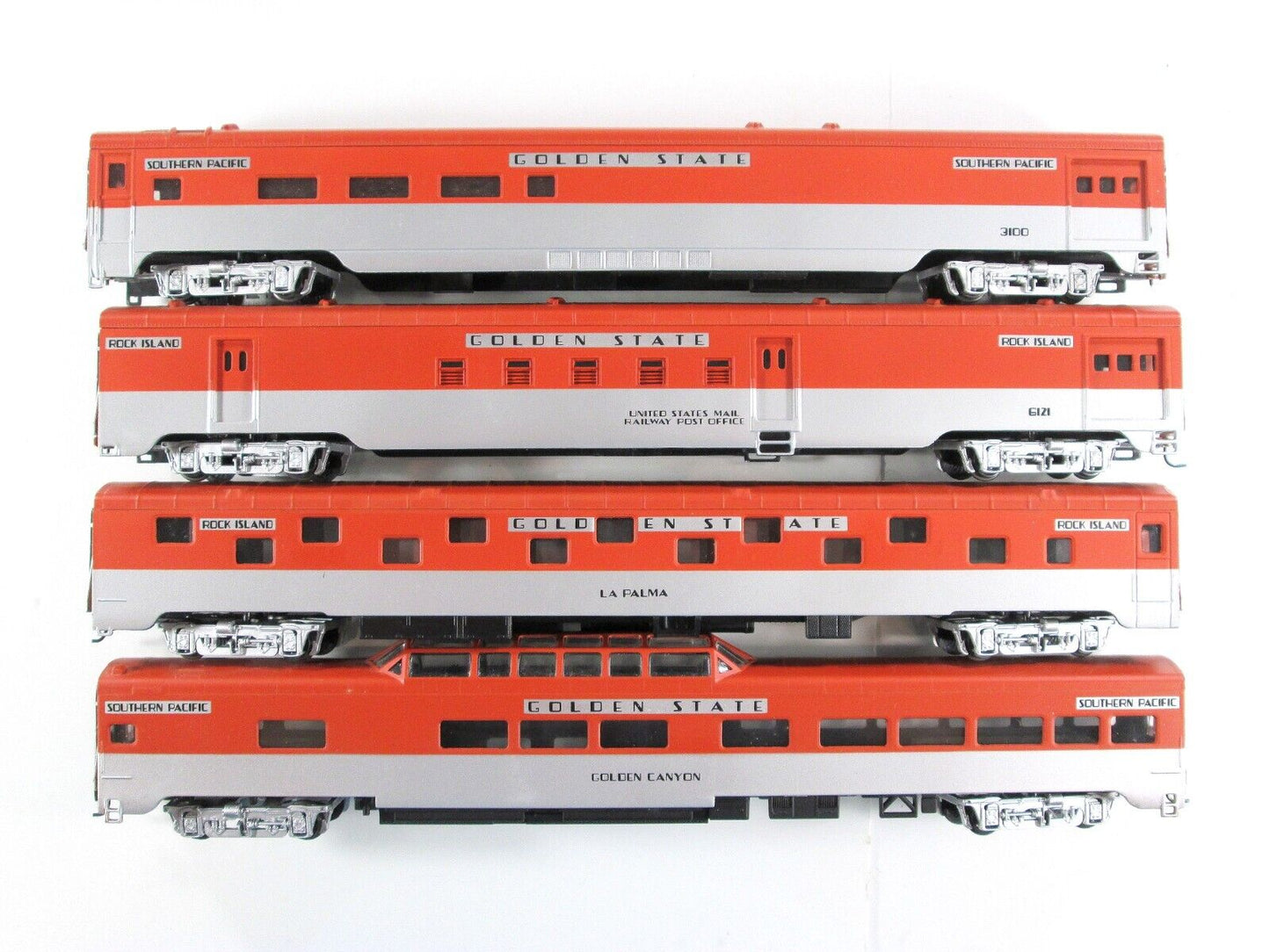 HO Scale SOUTHERN PACIFIC *GOLDEN STATE* 8-Pack Set - IHC 48108 ***Knuckle Cplrs