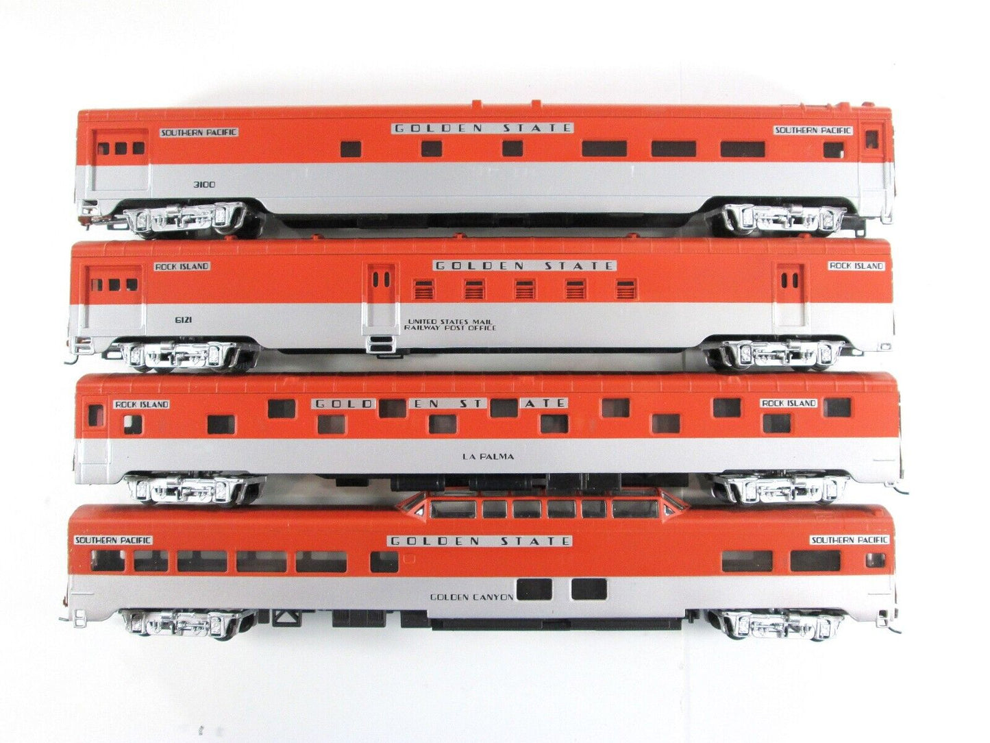 HO Scale SOUTHERN PACIFIC *GOLDEN STATE* 8-Pack Set - IHC 48108 ***Knuckle Cplrs