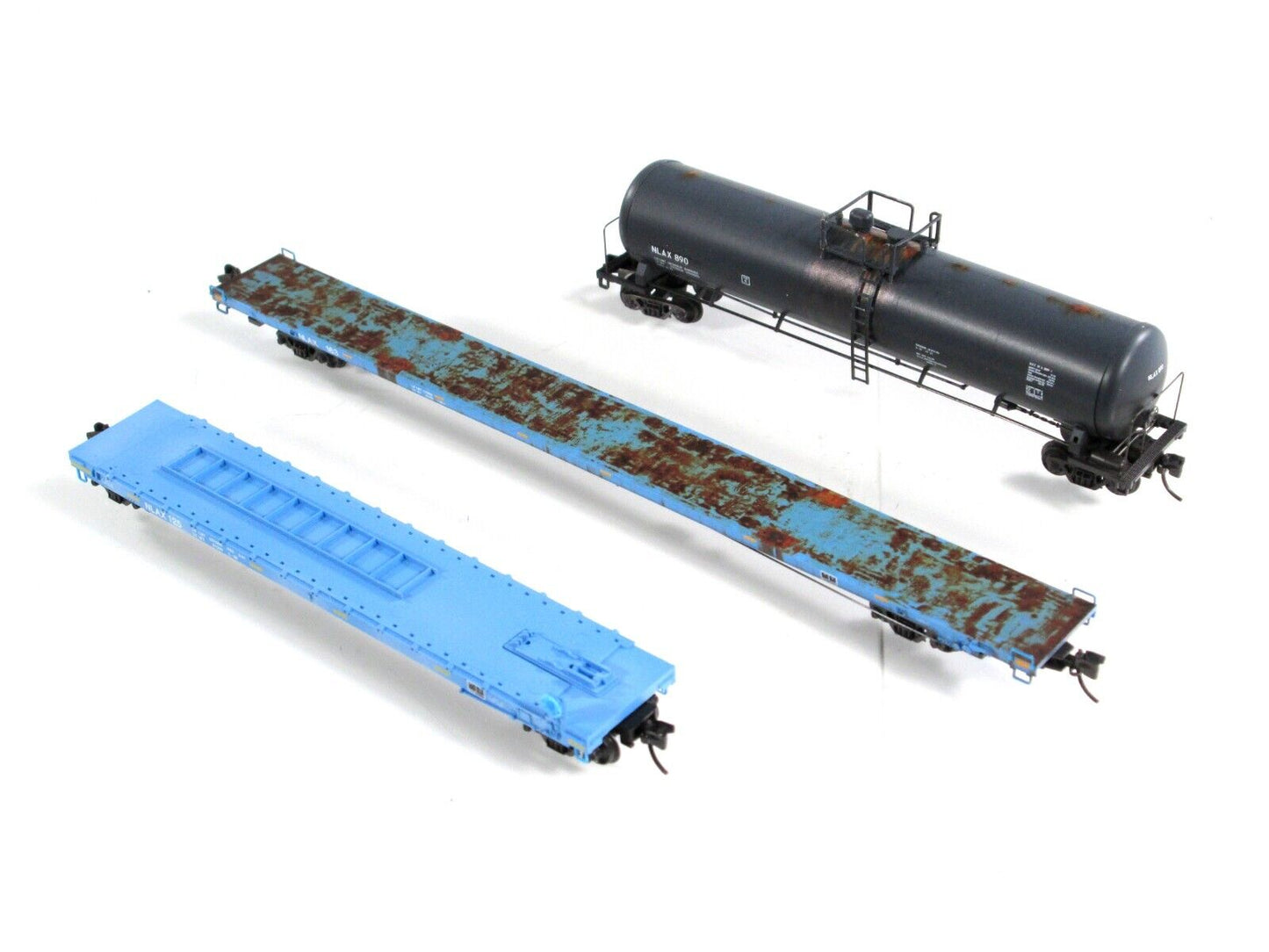 N Scale **NASA Weathered** Tank & Flats Cars 3-Pack Set -Micro Trains 99300020