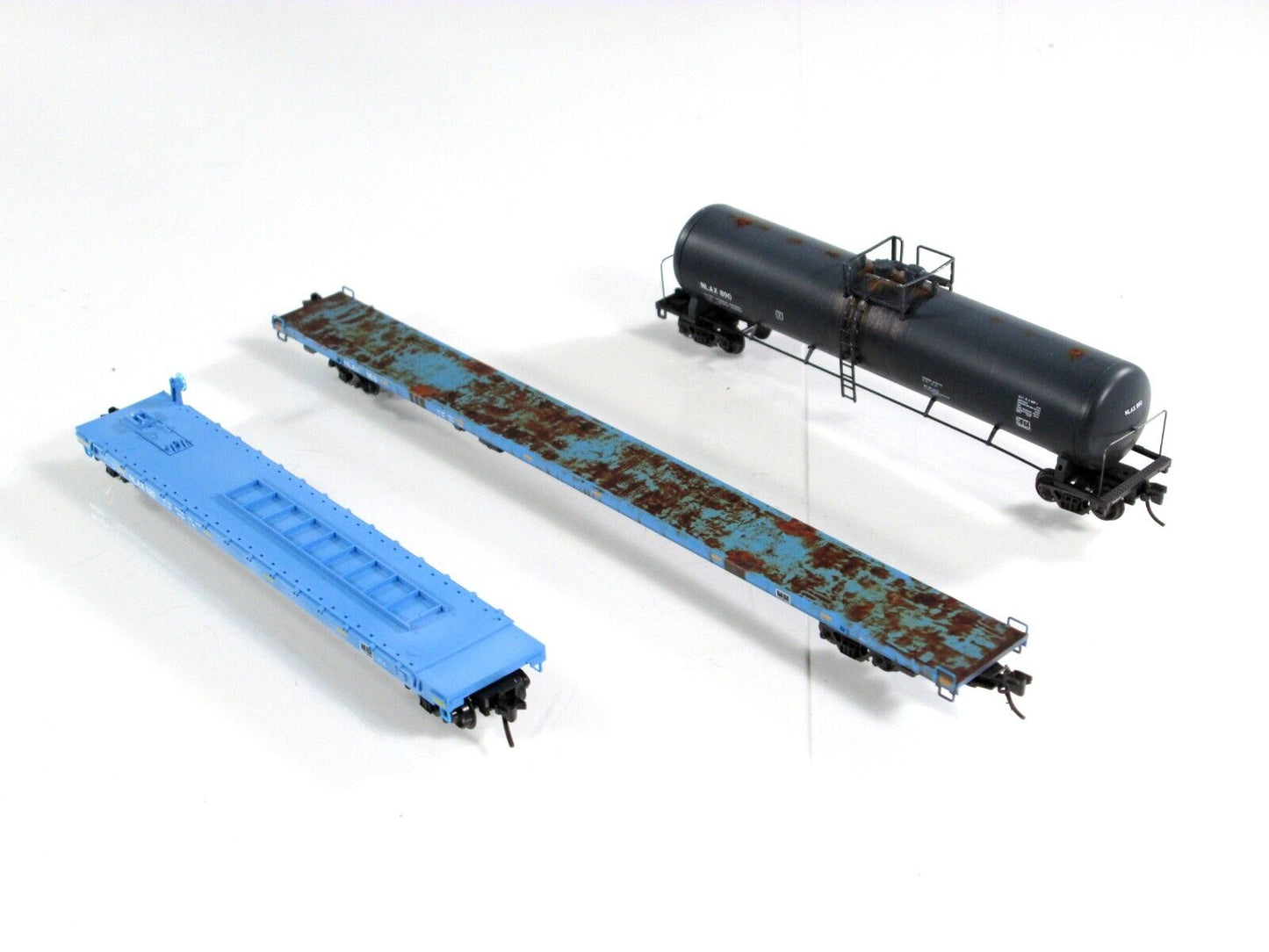 N Scale **NASA Weathered** Tank & Flats Cars 3-Pack Set -Micro Trains 99300020