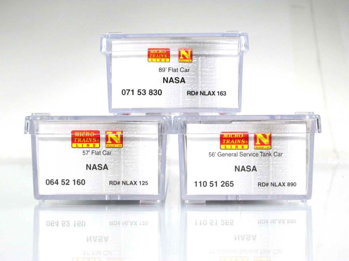 N Scale **NASA Weathered** Tank & Flats Cars 3-Pack Set -Micro Trains 99300020