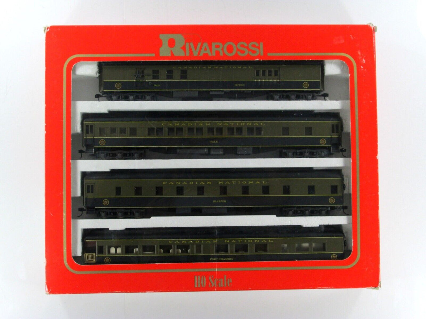 HO Scale *CANADIAN NATIONAL* 1920s Passenger Set B - Rivarossi 6919, Knuckle Cpl
