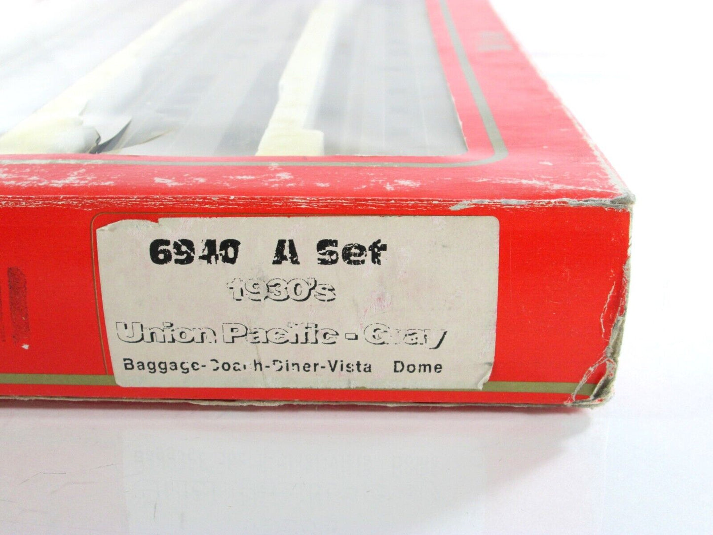 HO Scale *UNION PACIFIC GRAY* 1930s Passenger Set A - Rivarossi 6940, Knuckle Cp
