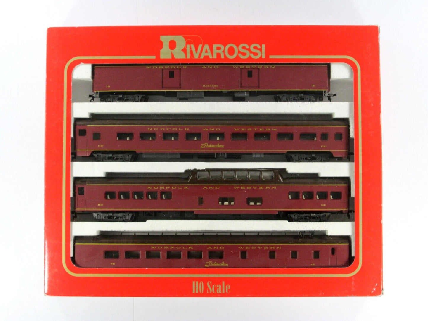 HO Scale ***NORFOLK & WESTERN POWHATAN*** 1930s Passenger Set --- Rivarossi 6942
