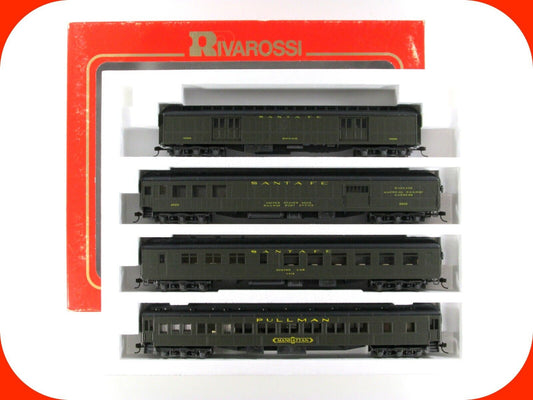 HO Scale ***SANTA FE*** 1920s Passenger Set A - Rivarossi 6914, Knuckle Cplrs