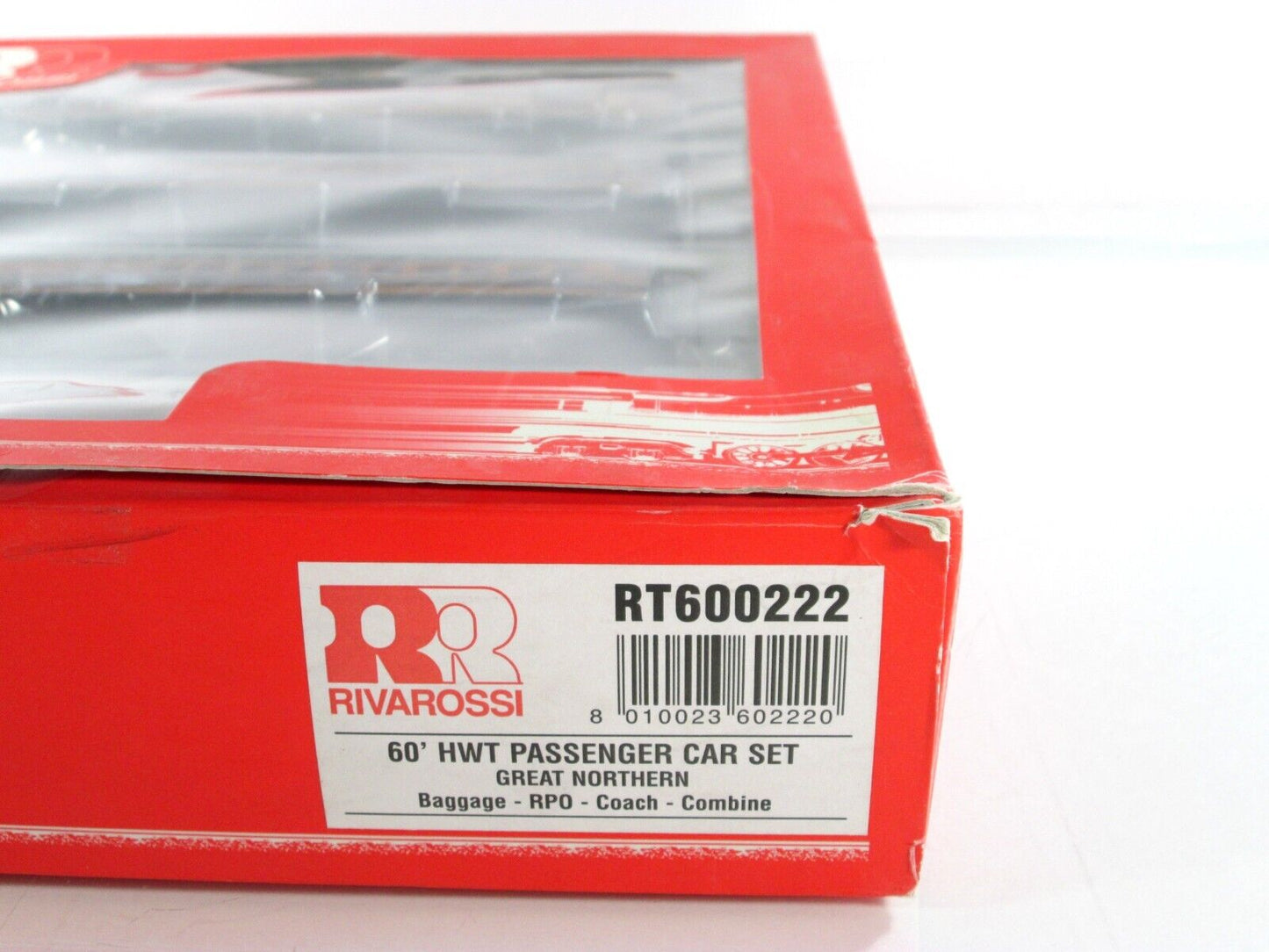 HO Scale **GREAT NORTHERN** 60' Passenger Set - Rivarossi RT600222, Knuckle Cplr