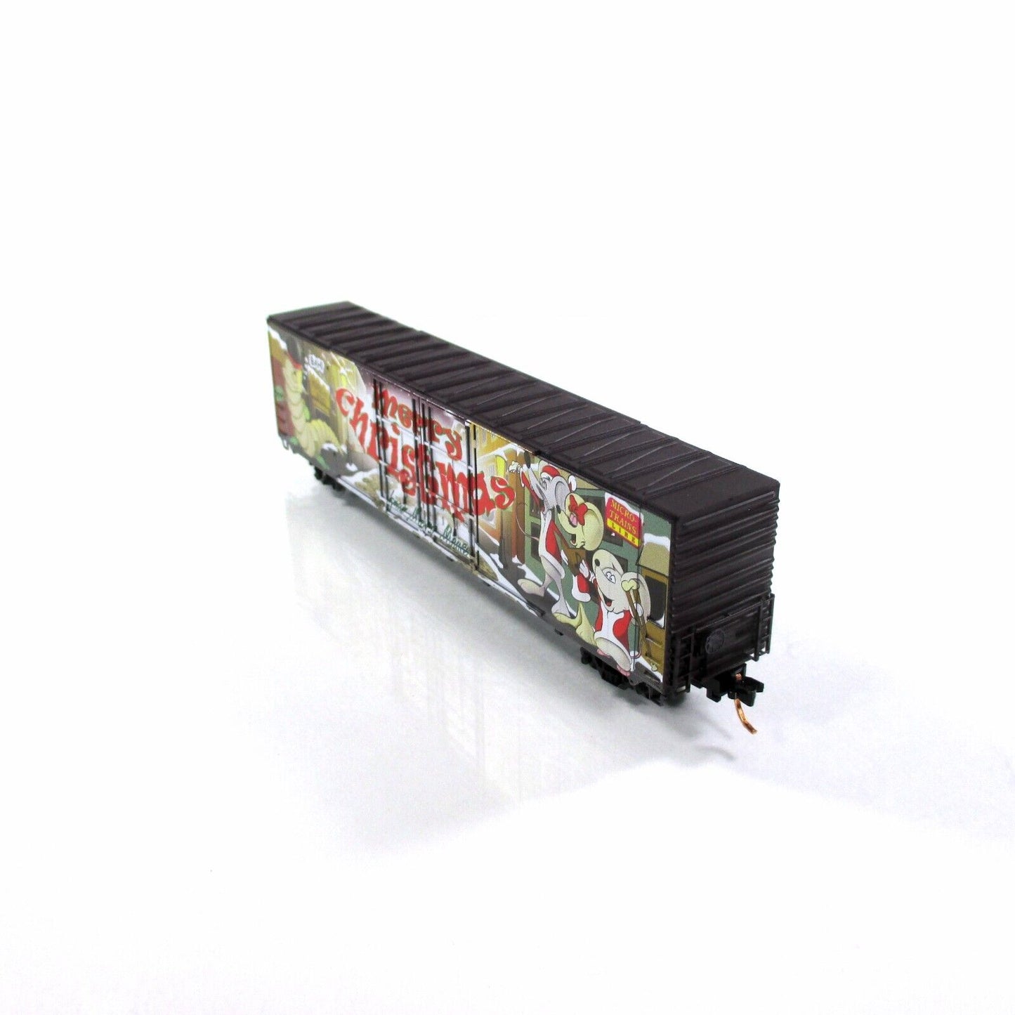 N Scale **MERRY CHRISTMAS 2015** 60' Box Car *BAH HUMBUG* -Micro Trains 10200110