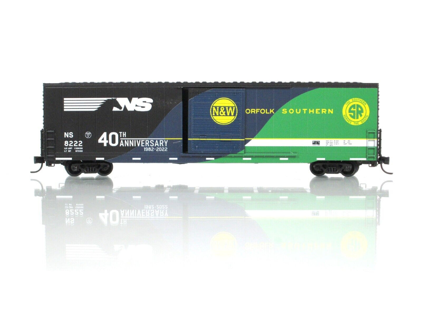 N Scale ***NORFOLK SOUTHERN 40th Anniversary*** Box Car -- Micro Trains 10400090