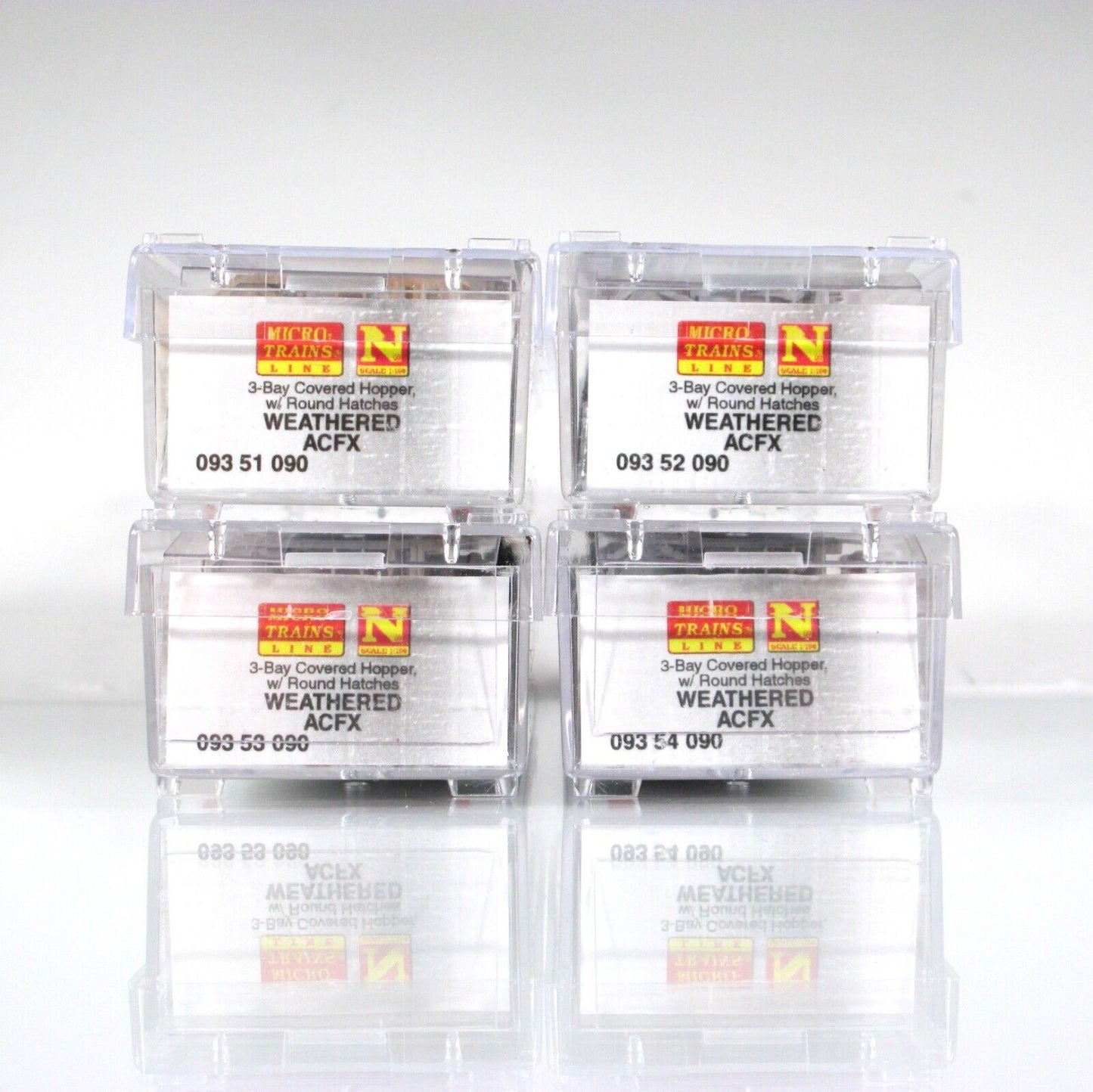 N Scale **ACFX** Weathered & Graffiti Hopper 4-Pack Set - Micro Trains 99305290