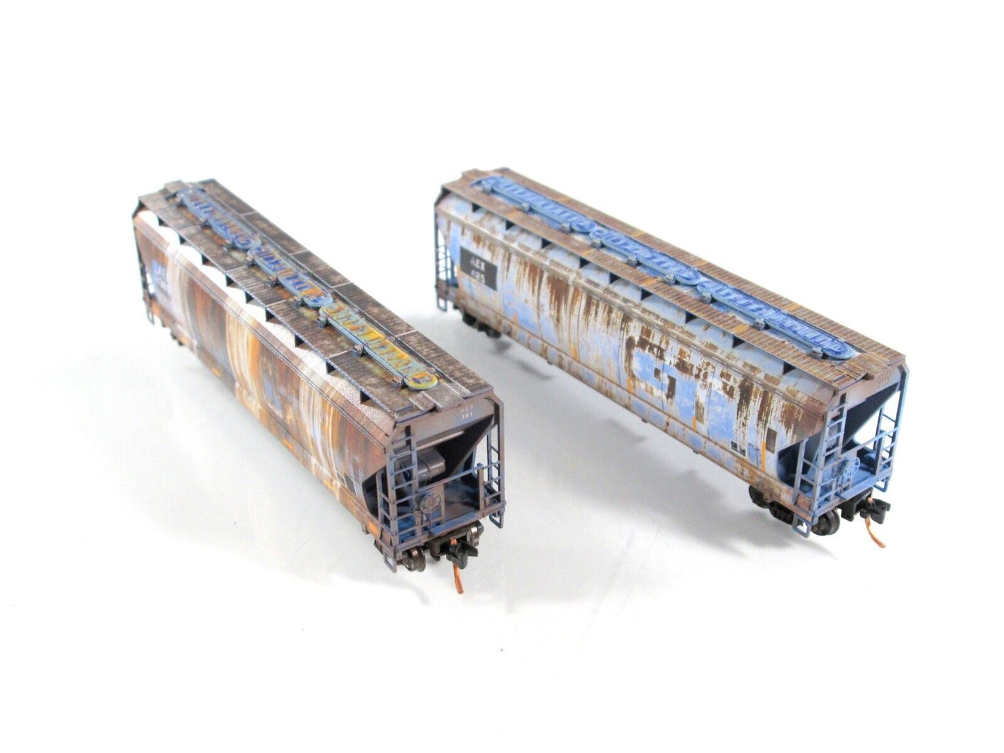 N Scale ***AEX, ex-GT*** Andersons Inc. Weathered Hoppers -Micro Trains 99305500