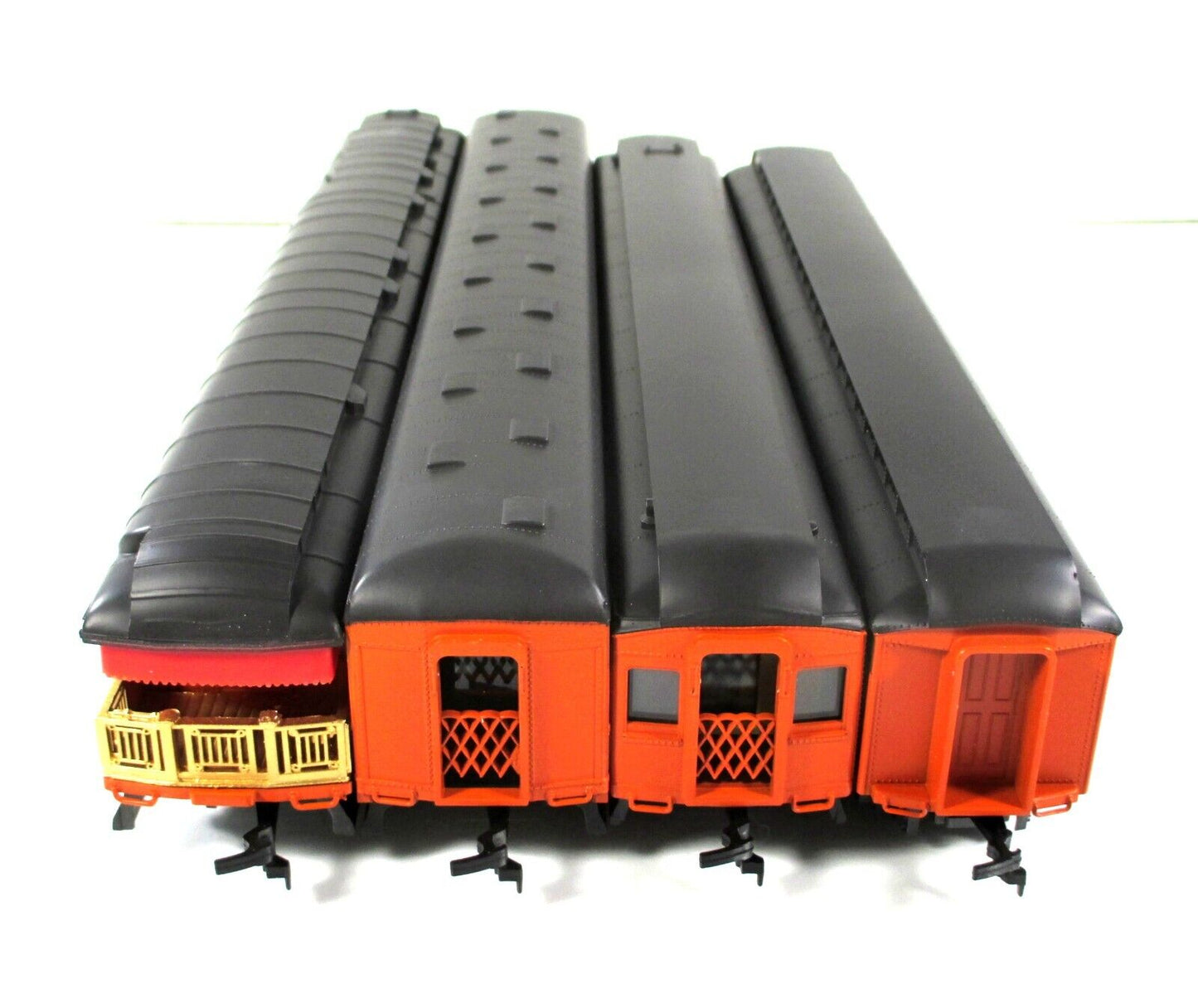 HO Scale MILWAUKEE ROAD 1920s Heavyweight 4-Passenger Car Set B - Rivarossi 6905