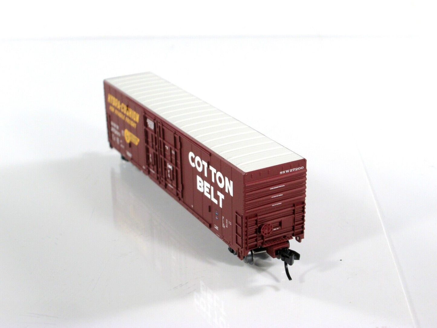 N Scale *COTTON BELT* 50' Insulated Cushion Box Car 8-Set - WHEELS of TIME *RARE