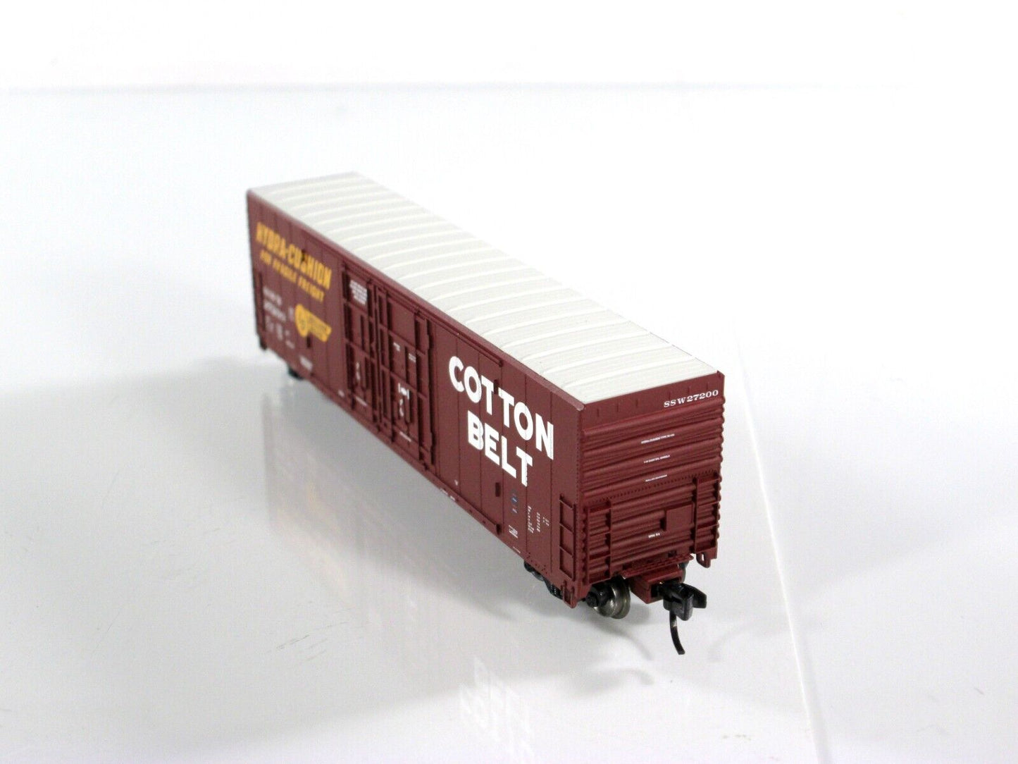 N Scale *COTTON BELT* 50' Insulated Cushion Box Car 8-Set - WHEELS of TIME *RARE