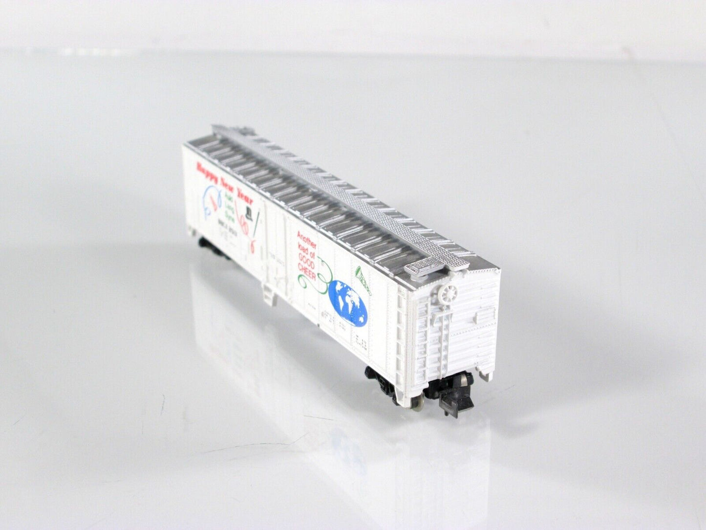 N Scale **HAPPY NEW YEAR** 50' Holiday Box Car, BBCX 2513 ------ Atlas / Bev-Bel