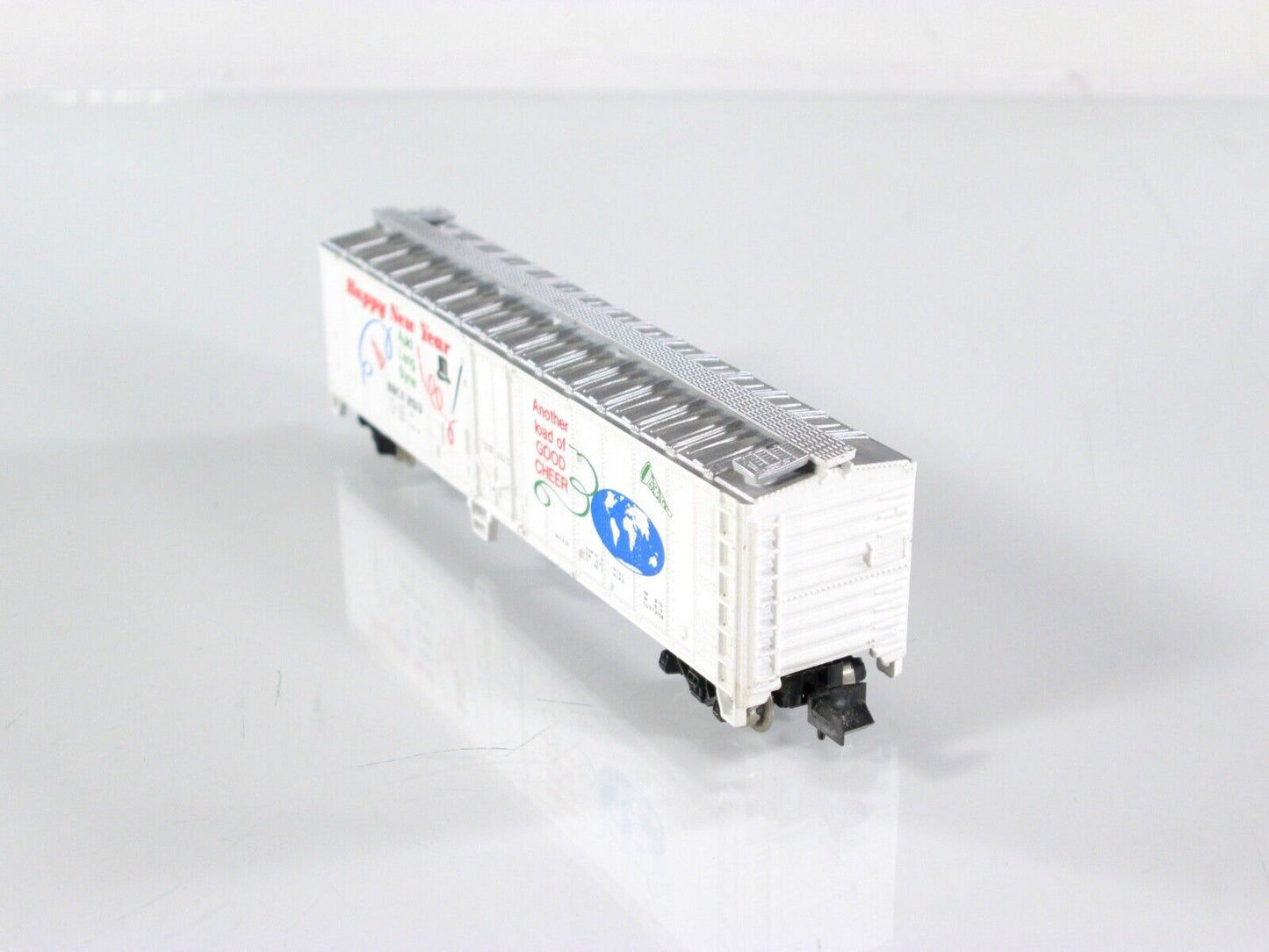 N Scale **HAPPY NEW YEAR** 50' Holiday Box Car, BBCX 2513 ------ Atlas / Bev-Bel