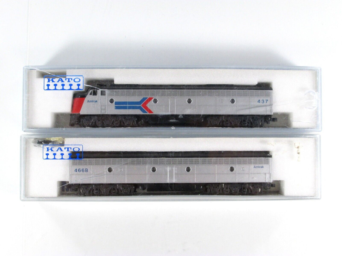 N Scale **AMTRAK** E8/9 A&B Locomotive Set #437,466B - Kato 176-252,291, DCC Rdy