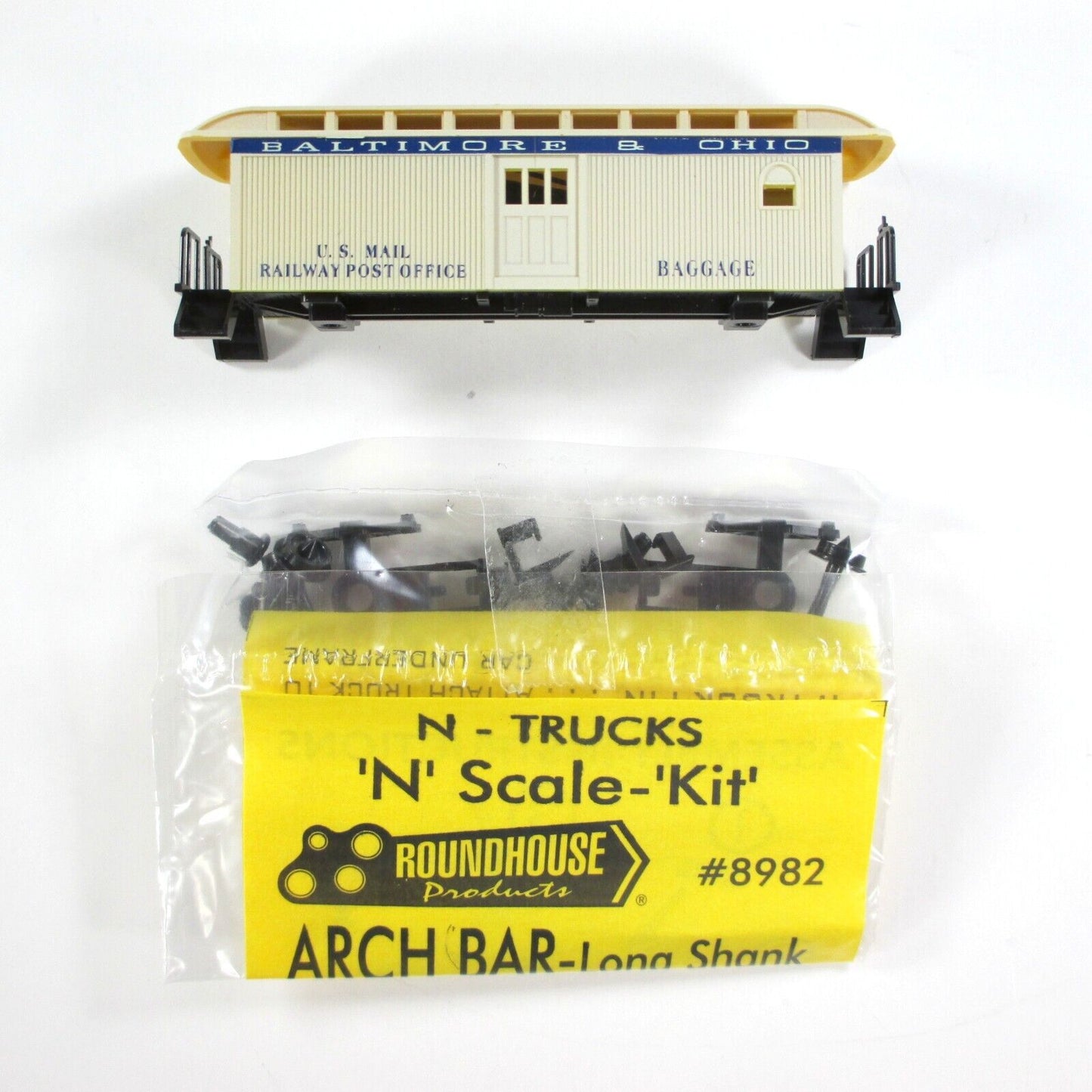 N Scale BALTIMORE & OHIO Overton Old-Timer Passenger Car 4-Pack Set - Roundhouse