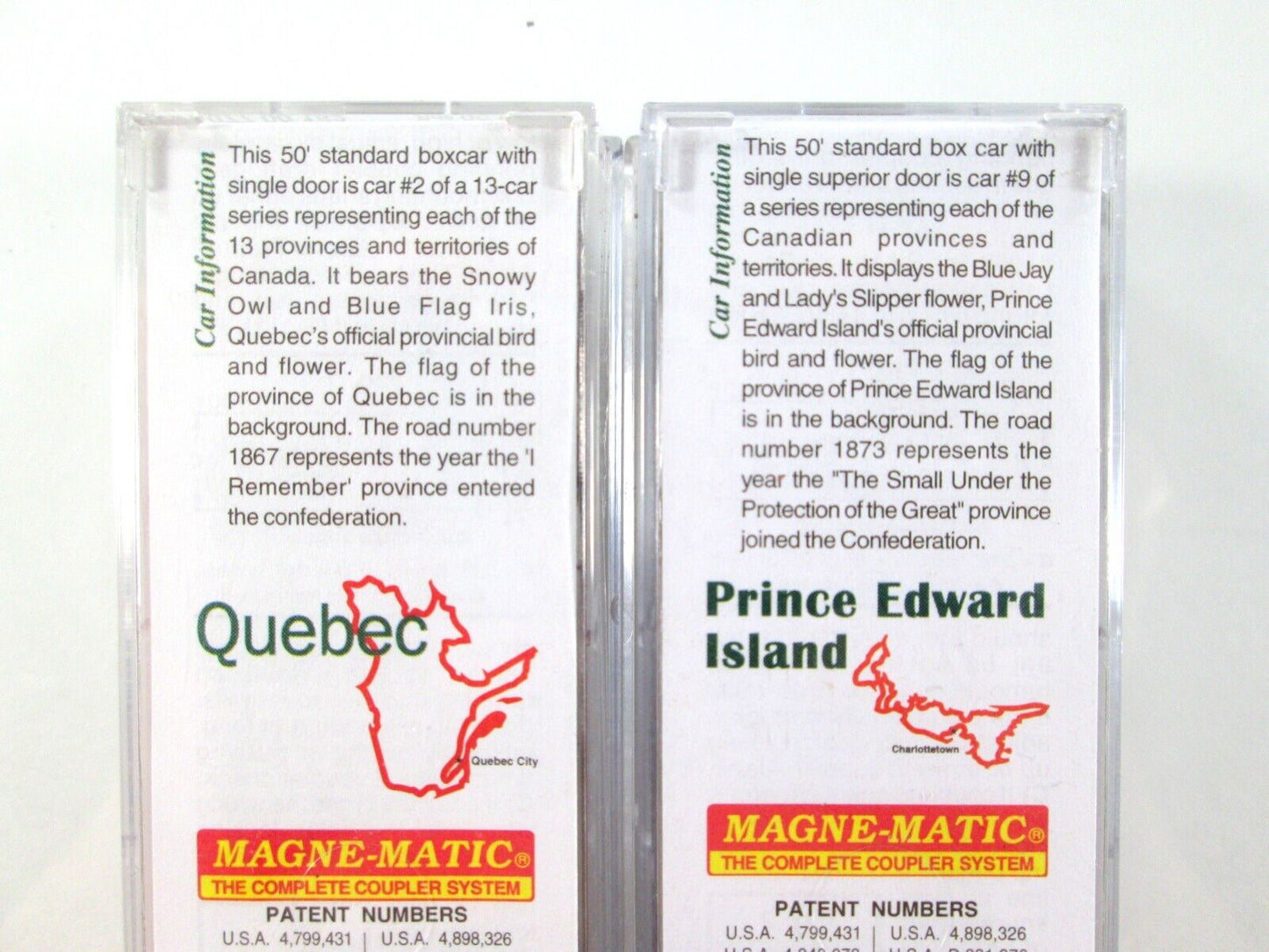 N Scale **CANADIAN 13 PROVINCE & TERRITORY** Full Box Car Set - Micro Trains