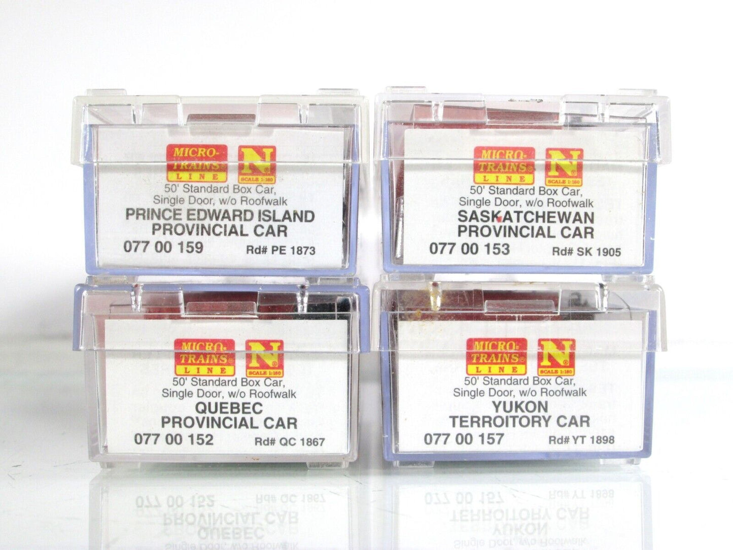 N Scale **CANADIAN 13 PROVINCE & TERRITORY** Full Box Car Set - Micro Trains