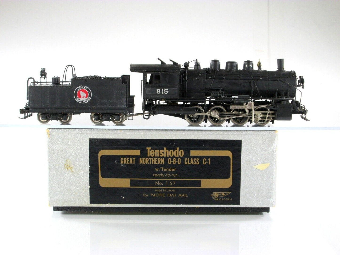 HO Scale BRASS Great Northern 0-8-0 Class C-1 Steamer, GN 815 -Tenshodo *Project