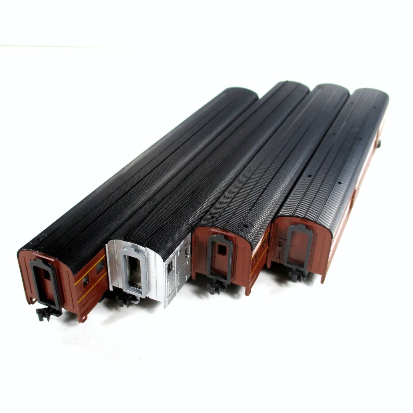 N Scale ***PENNSYLVANIA*** Corrugated Passenger Car 4-Pack Set C - Kato 106-1701