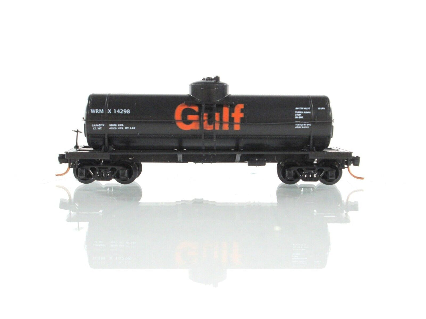 N Scale ***GULF*** 39' Single Dome Tank Set - Premiere Editions, MTL 2508 **RARE