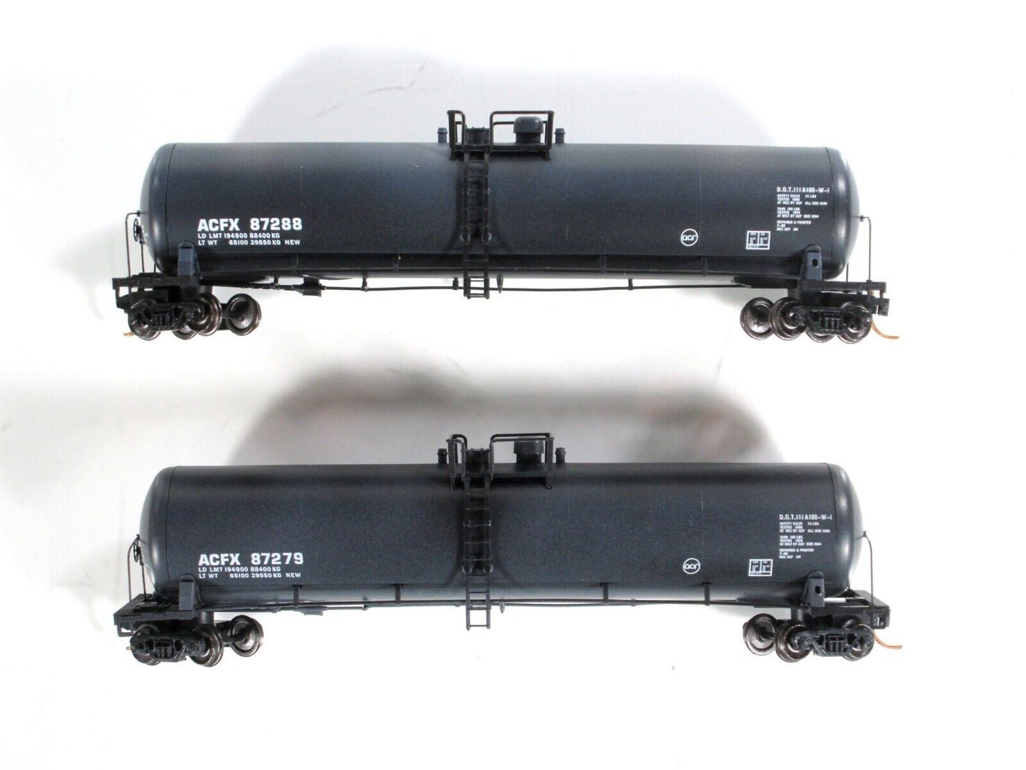 N Scale **ACFX** Weathered & Graffiti 56' Tank 2-Car Set - Micro Trains 99305060