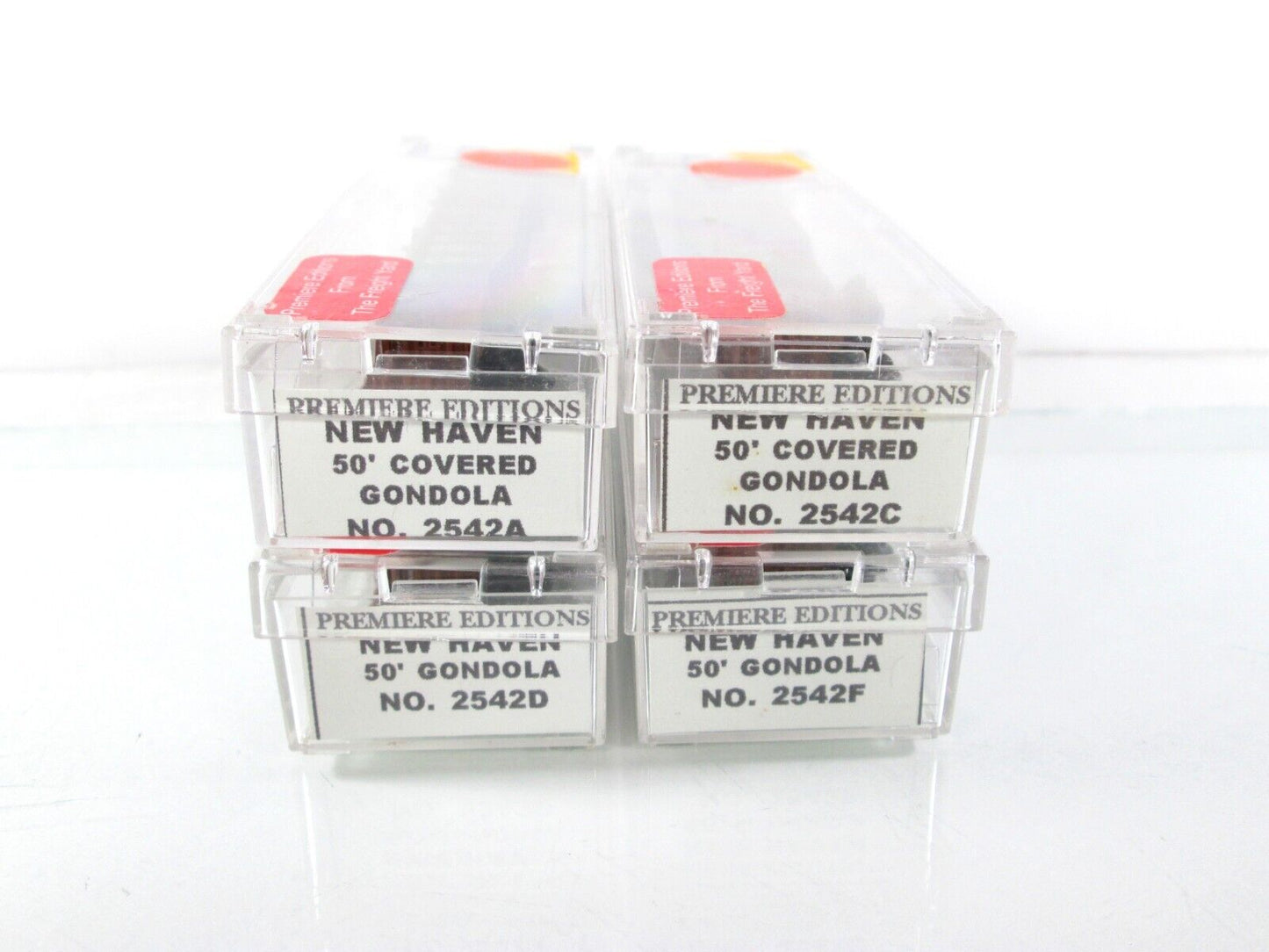 N Scale ***NEW HAVEN*** Covered Gondola Set - Premiere Editions 2542, MTL **RARE
