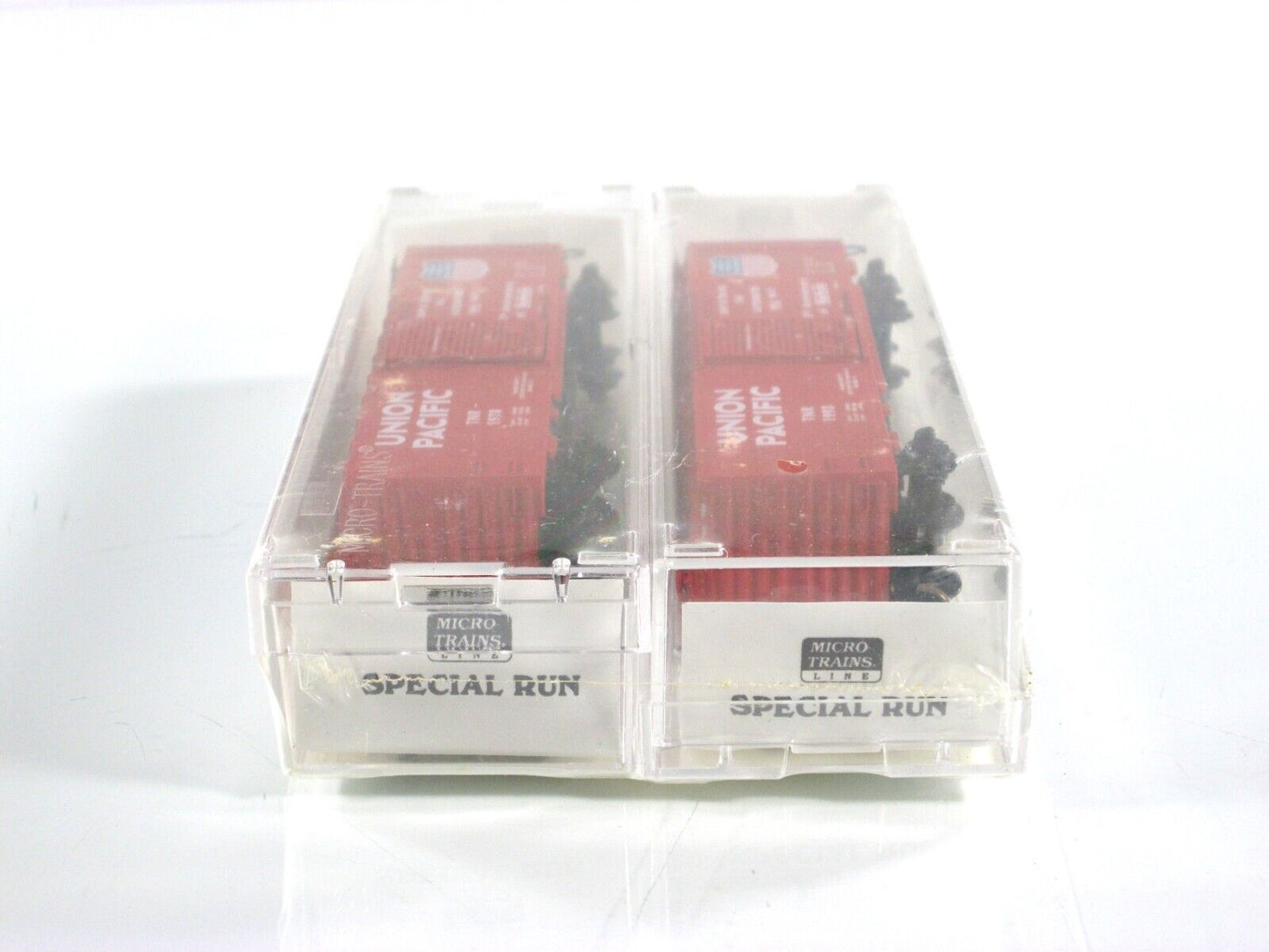 N Scale *UNION PACIFIC* Box Car Set #1978,1993 - Micro Trains, Tex-N-Rails *RARE