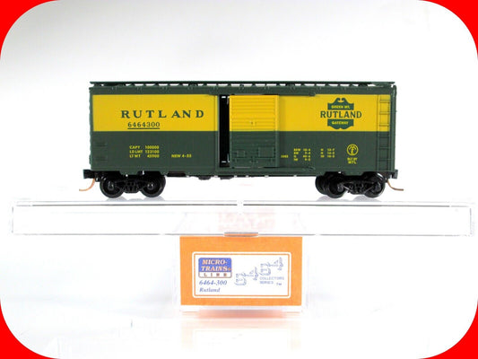 N Scale ***RUTLAND*** 40' Box Car -Micro Trains / Lowell Smith / Lionel 6464-300