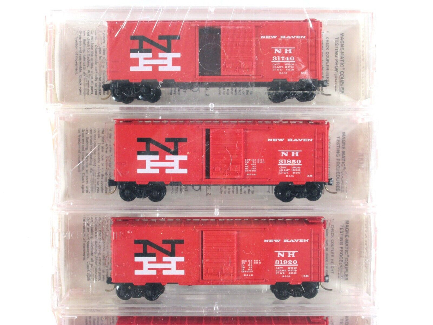 N Scale **NEW HAVEN** 40' Box Car 6-Pack Set -- Kadee Micro Trains 20832 **RARE*