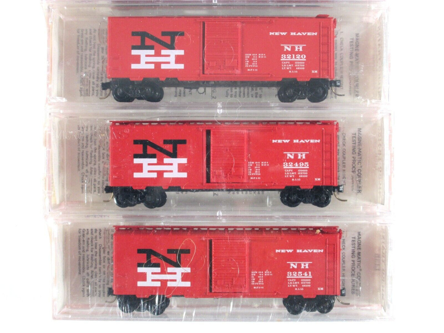 N Scale **NEW HAVEN** 40' Box Car 6-Pack Set -- Kadee Micro Trains 20832 **RARE*