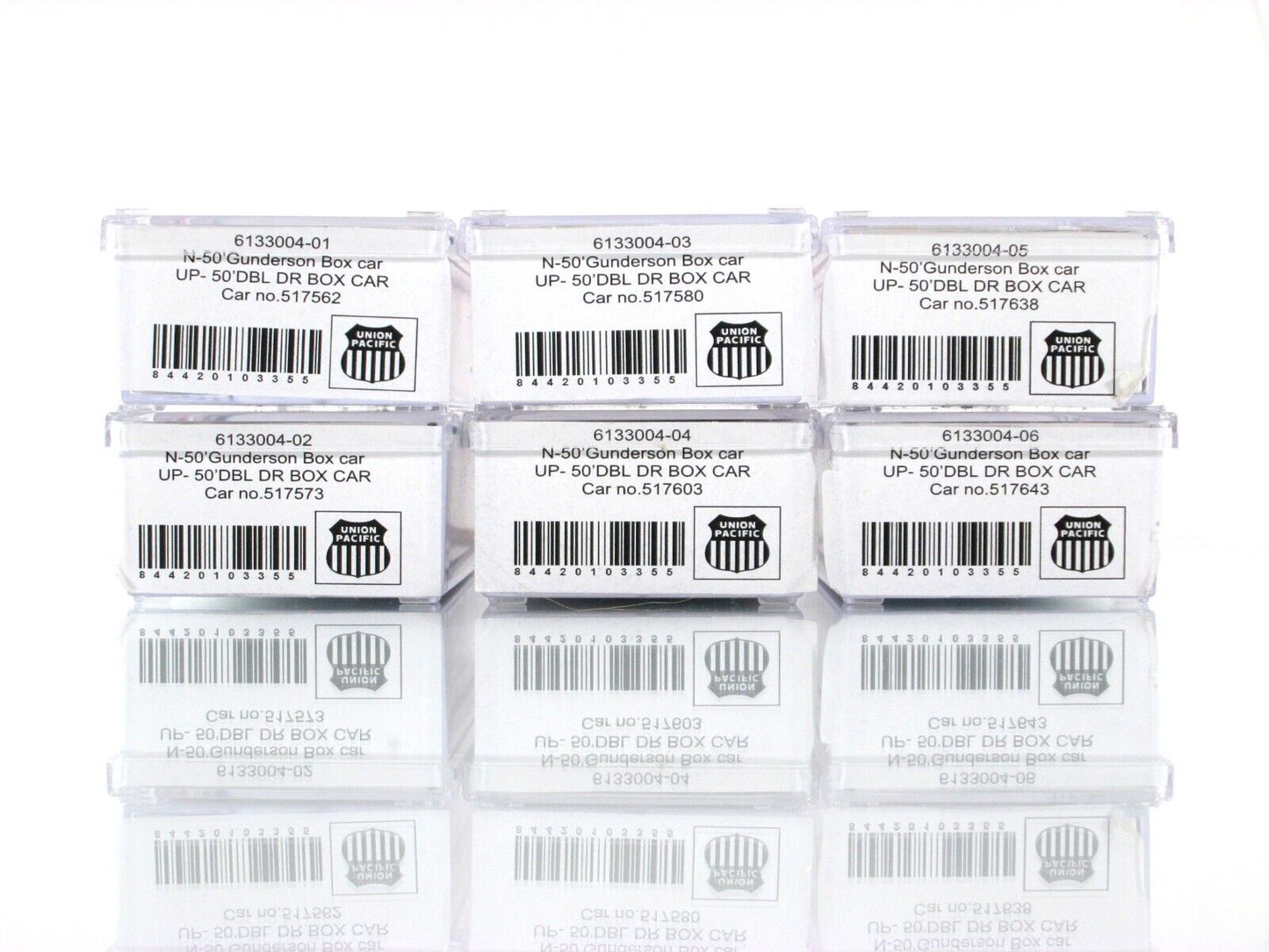 N Scale ***UNION PACIFIC*** 50' Box Car 6-Set --- Intermountain 6133004 **RARE**