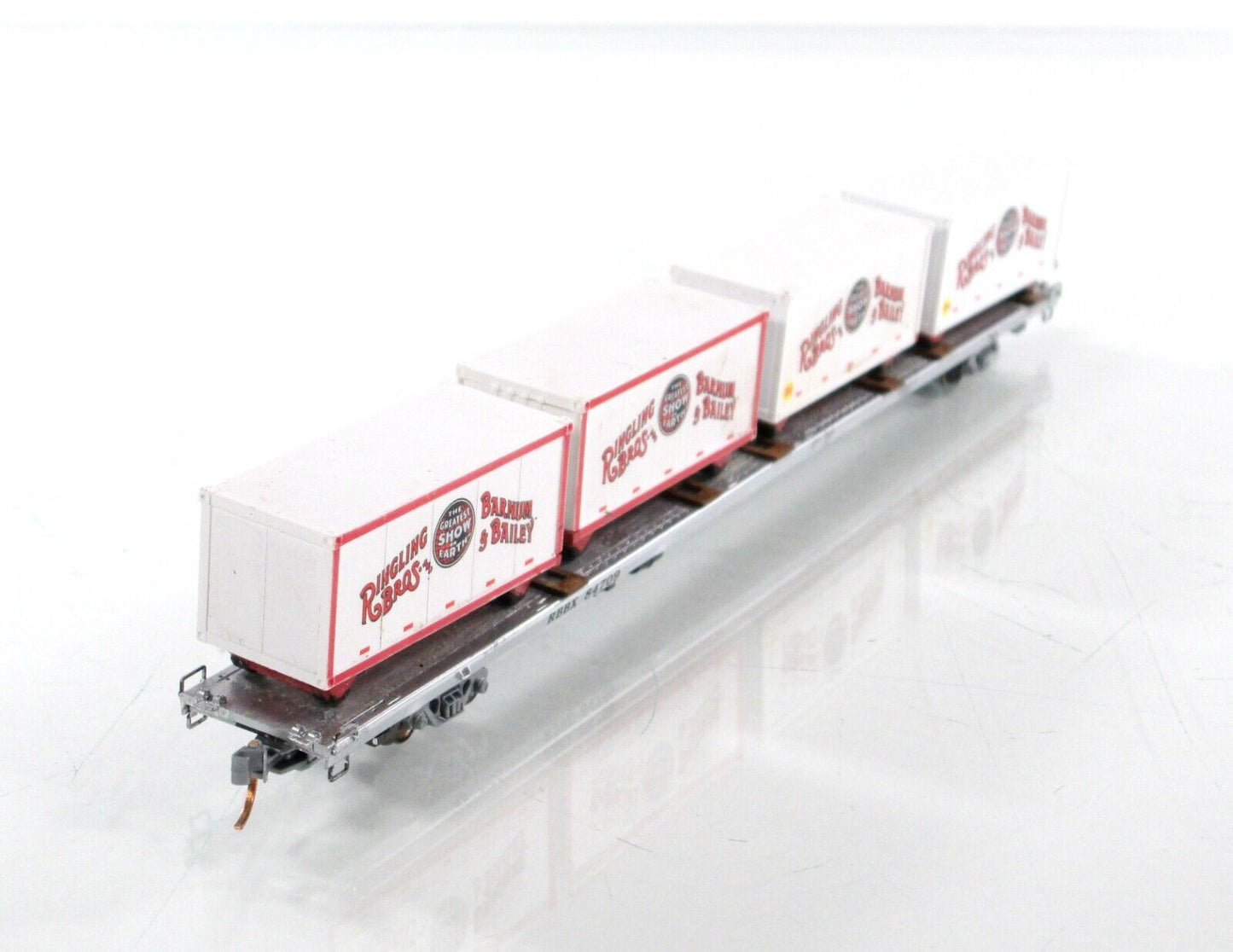 N Scale **RINGLING** Circus Wagons, 89' Flat Car #84709 -- Micro Trains 99300039