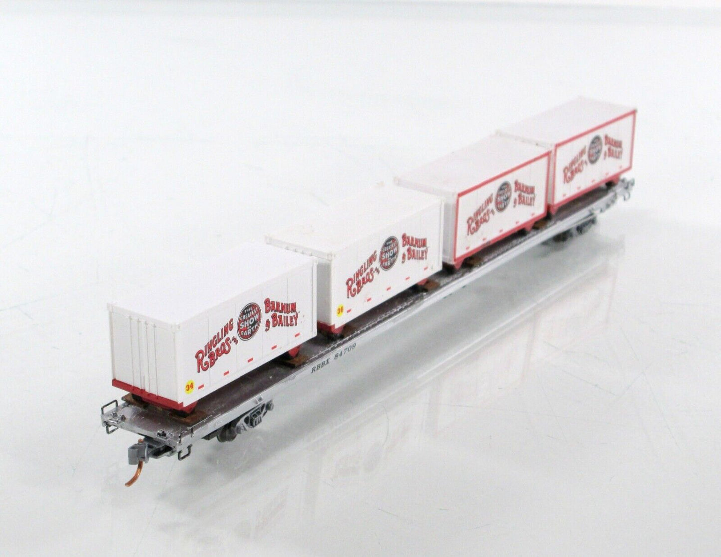 N Scale **RINGLING** Circus Wagons, 89' Flat Car #84709 -- Micro Trains 99300039