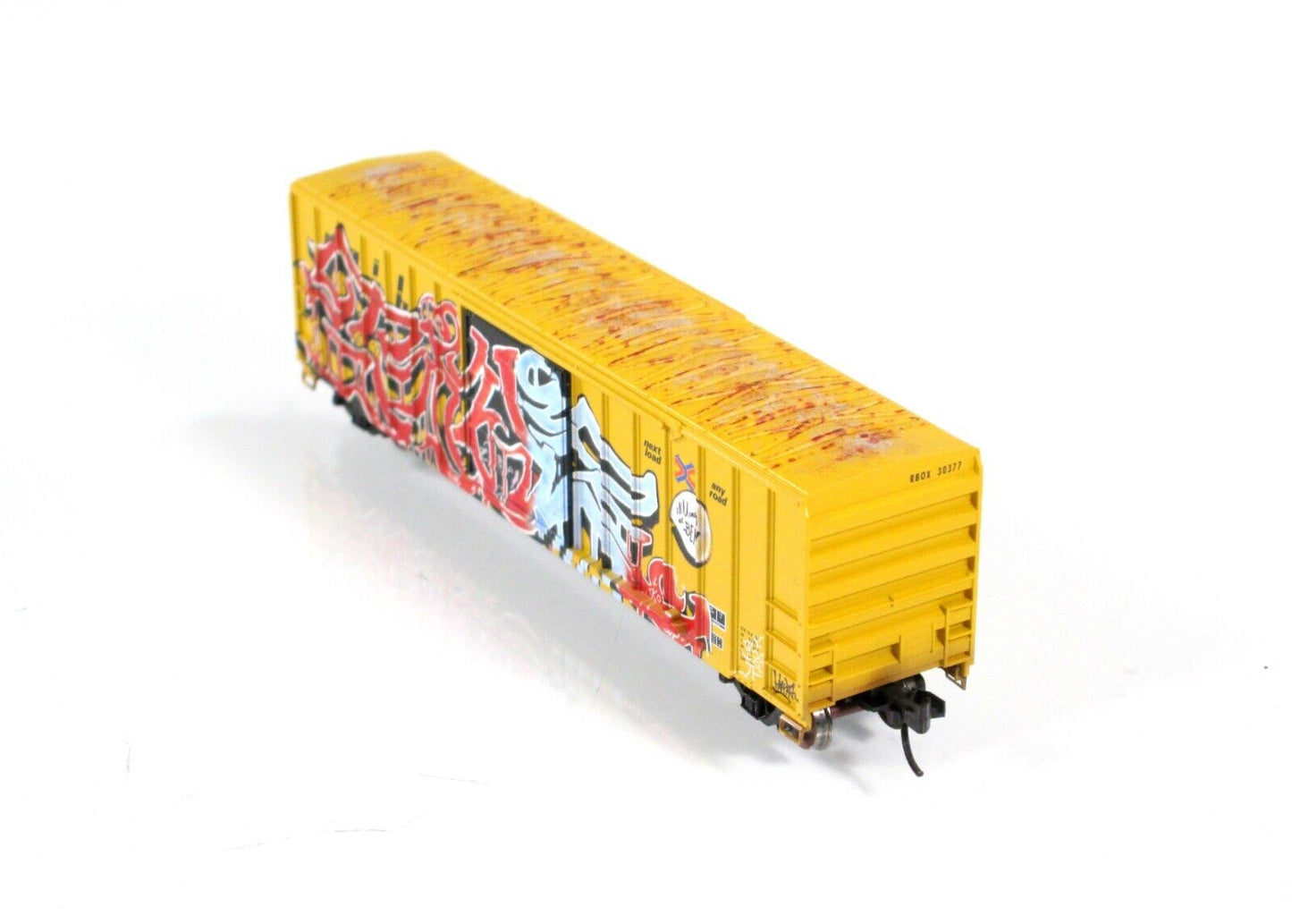 N Scale RAILBOX  **National Tattoo Day** GRAFFITI Box Car, Micro Trains 02545561