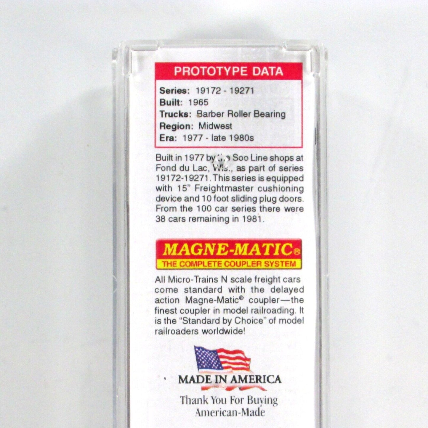 N Scale **SOO LINE** Weathered & Graffiti Box Car #19208 - Micro Trains 02744360